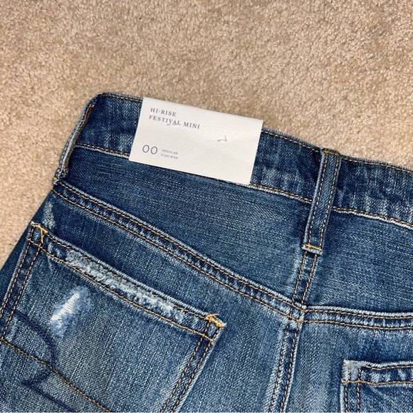 NWT American Eagle Hi Rise Festival Mini Denim Skirt - Picture 4 of 6